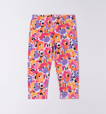 Leggings ragazza fantasia BIANCO