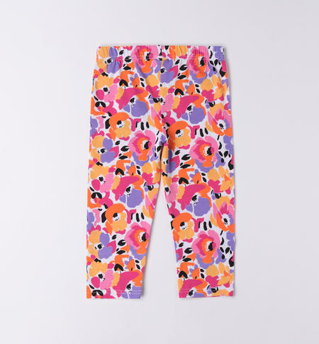 Leggings ragazza fantasia da 8 a 16 anni iDO BIANCO-MULTICOLOR-6VP6