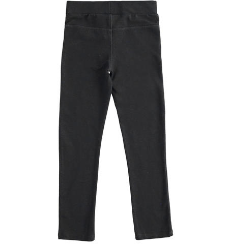 Fake pockets girl leggings  from 8 to 16 years by iDO NERO-0658