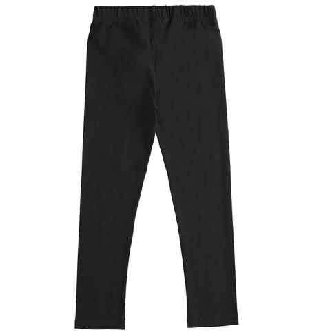 Leggings ragazza in jersey stretch - da 8 a 16 anni iDO NERO-0658