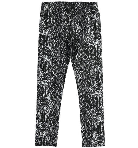 Leggings ragazza varie fantasie - da 8 a 16 anni iDO PANNA-NERO-6UE7