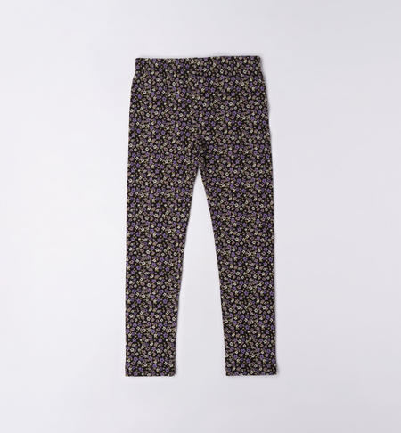Leggings ragazza varie fantasie da 8 a 16 anni iDO LILLA-NERO-6VN4