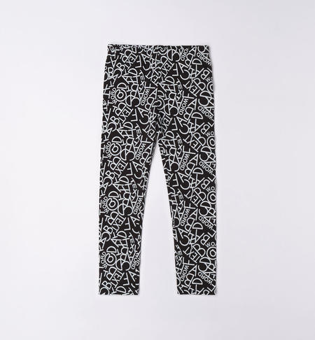 iDO leggings for girls in various patterns from 8 to 16 years old NERO-BIANCO-6VP4