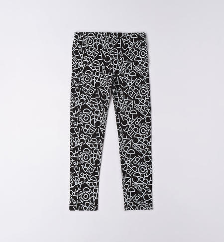 iDO leggings for girls in various patterns from 8 to 16 years old NERO-BIANCO-6VP4