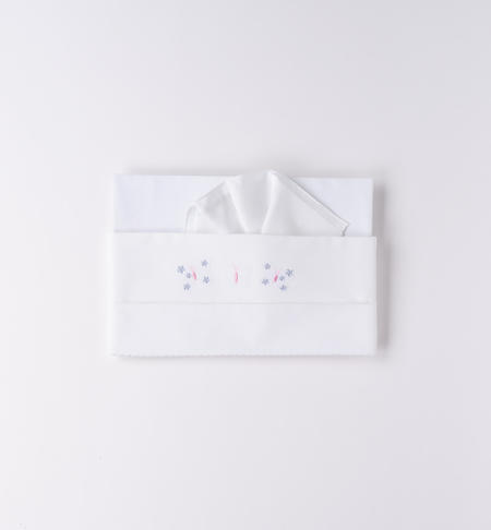 Lenzuola culla neonata 100% cotone BIANCO