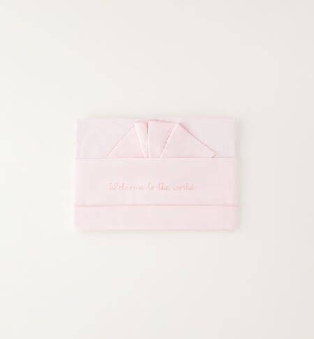 Baby crib sheet LIGHT PINK-2481