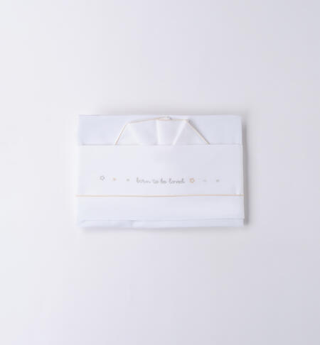 Lenzuolino lettino neonato BIANCO