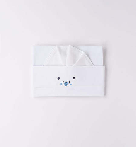 iDO 100% cotton cot sheet from 0 to 24 months AZZURRO-3712