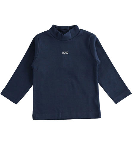 Girl¿s turtleneck with logo from 9 months to 8 years iDO NAVY-3854