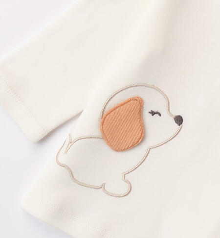 iDO 100% cotton puppy turtleneck for girls from 1 to 24 months PANNA-0112