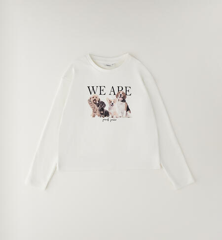 100% cotton girl's shirt CREAM