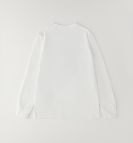 Maglia 100% cotone ragazzo PANNA-0112