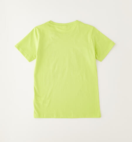 Maglia 100% cotone ragazzo VERDE CHIARO-5242