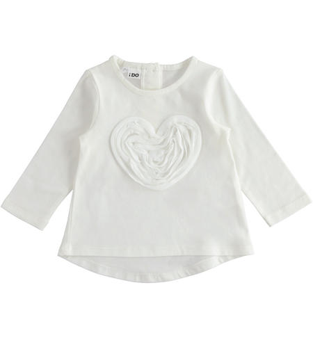 Little girls sweater with heart from 9 months to 8 years iDO PANNA-0112