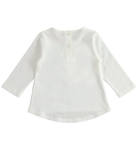 Maglia bambina con cuore - da 9 mesi a 8 anni iDO PANNA-0112