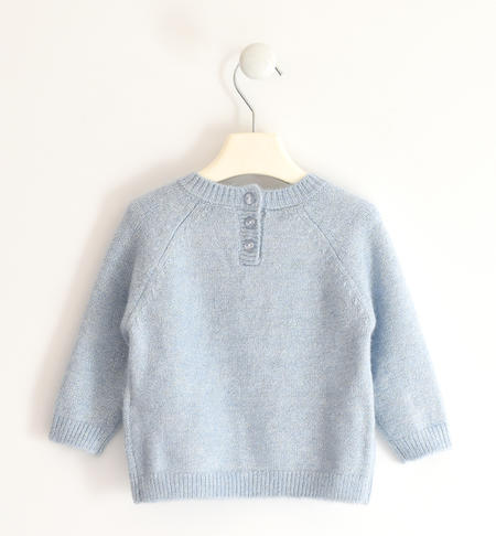 Little girls sweater with teddy bear from 9 months to 8 years iDO AZZURRO-3811