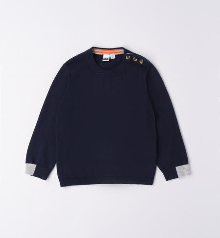 Maglia bambino con toppe BLU