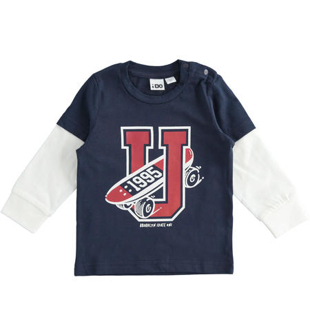 Maglia bambino girocollo - da 9 mesi a 8 anni iDO NAVY-3885