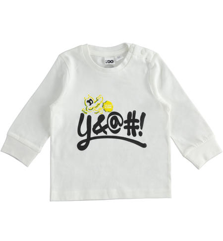 Crewneck t-shirt for boys from 9 months to 8 years iDO PANNA-0112