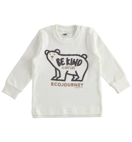 Crewneck T-shirt for boys from 9 months to 8 years iDO PANNA-0112