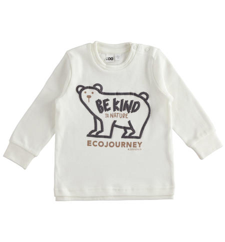 Maglia bambino girocollo - da 9 mesi a 8 anni iDO PANNA-0112