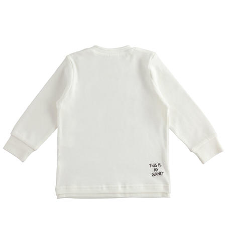 Maglia bambino girocollo - da 9 mesi a 8 anni iDO PANNA-0112