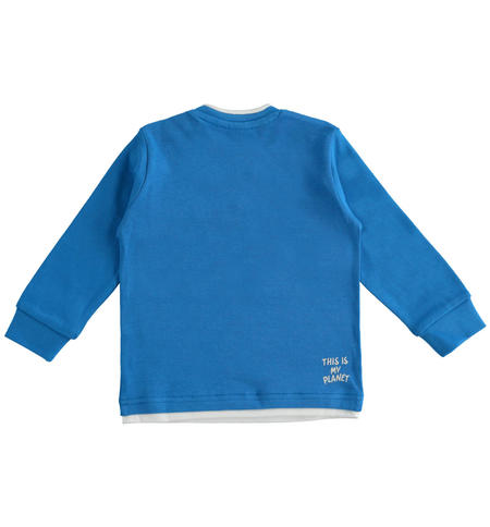 Crewneck T-shirt for boys from 9 months to 8 years iDO ROYAL-3744