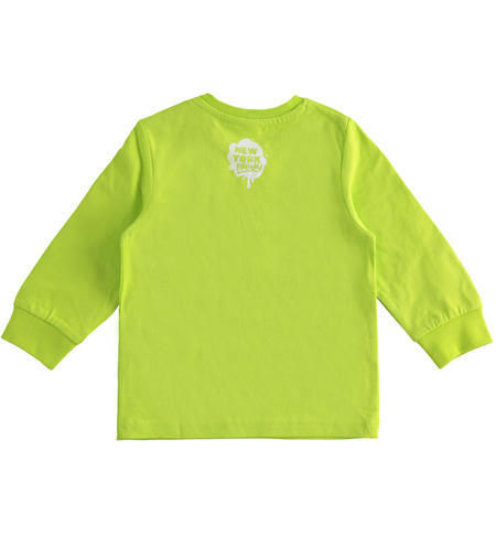 Crewneck t-shirt for boys from 9 months to 8 years iDO VERDE-5132