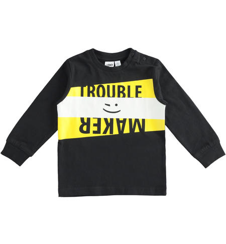 Cotton t-shirt for boys from 9 month to 8 years iDO NERO-0658