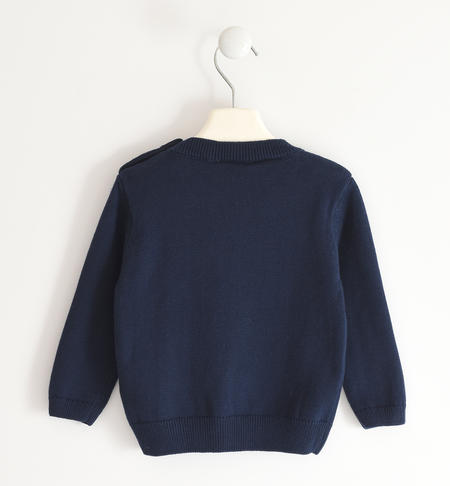 Tricot sweater for boys from 9 months to 8 years iDO NAVY-3885