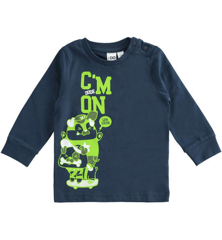 Maglia bambino manica lunga - da 9 mesi a 8 anni iDO NAVY-3885