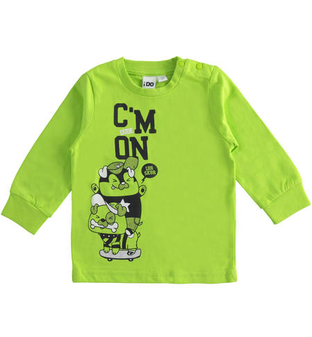Maglia bambino manica lunga - da 9 mesi a 8 anni iDO VERDE-5132