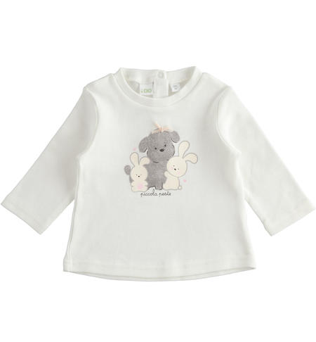 Cotton baby girl t-shirt from 1 to 24 months iDO PANNA-0112