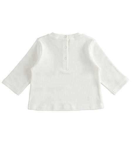 Cotton baby girl t-shirt from 1 to 24 months iDO PANNA-BLU-8132