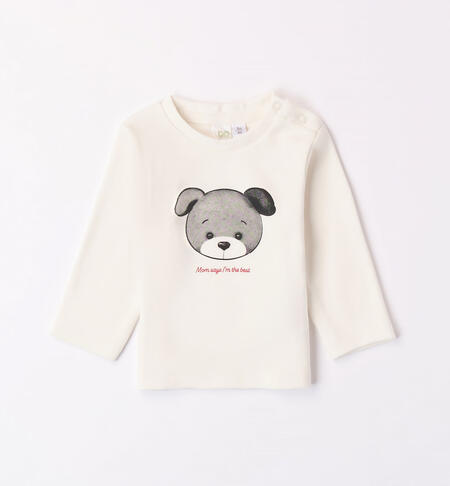 iDO T-shirt with cute printed motif for boys from 1 to 24 months PANNA-0112