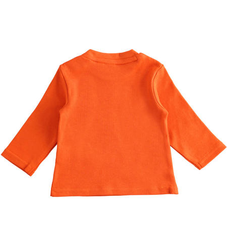 Baby crewneck sweater from 1 to 24 months iDO ARANCIO-1828