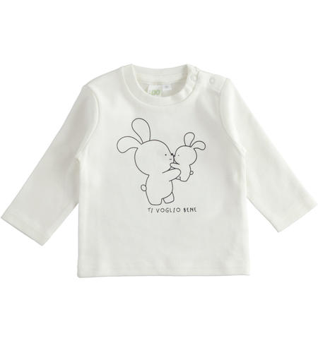 Cotton baby boy t-shirt from 1 to 24 months iDO PANNA-BLU-8132