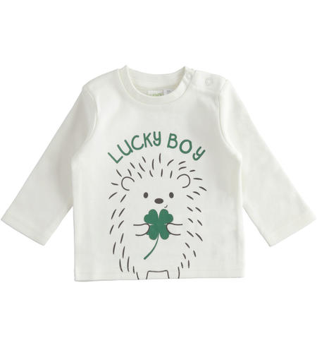 Cotton baby boy t-shirt from 1 to 24 months iDO PANNA-VERDE-8141