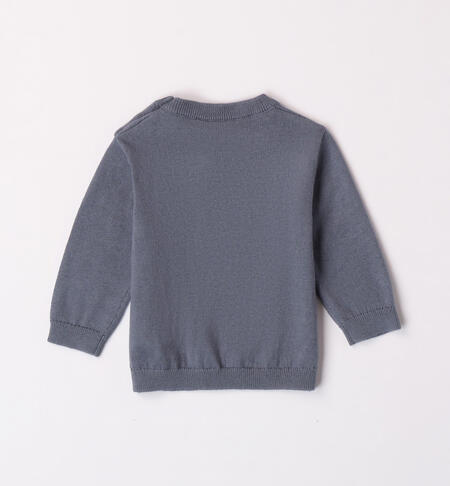 iDO knitted jumper for baby boys from 1 to 24 months BLU AVIO -3947