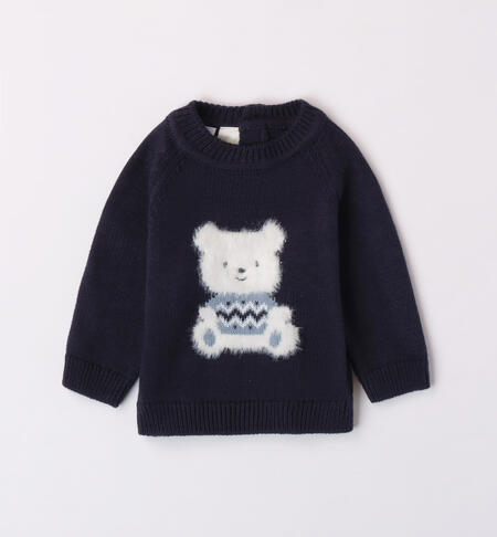Maglia bimbo tricot con orsacchiotto da 1 a 24 mesi iDO NAVY-3885