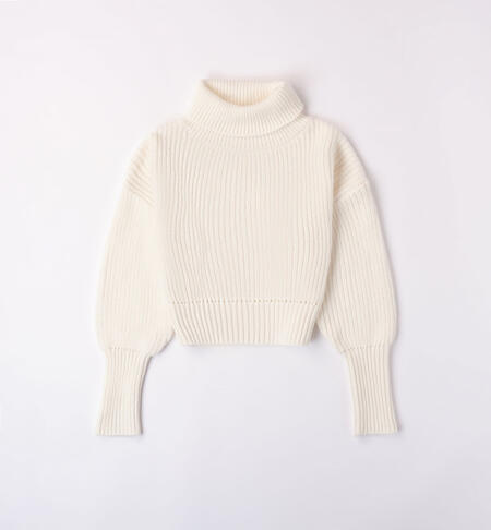 High neck jumper CREAM