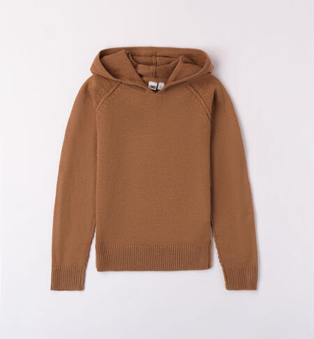 Boys' hoodie BROWN