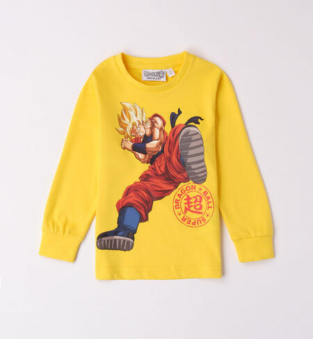 iDO yellow Dragon Ball T-shirt for boys aged 3 to 12 years GIALLO-1433