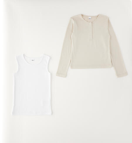 Girls' jumpers and vests BEIGE