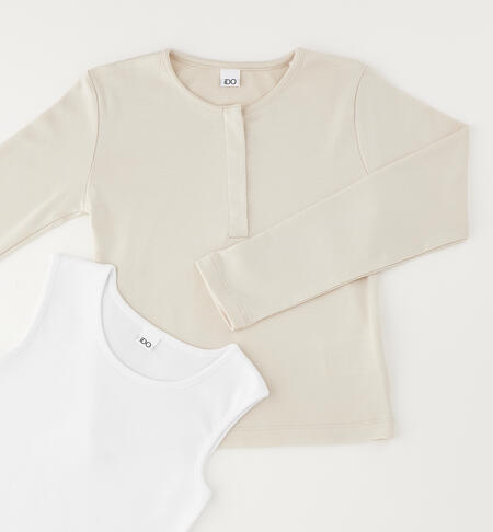 Girls' jumpers and vests ECRU'-0164