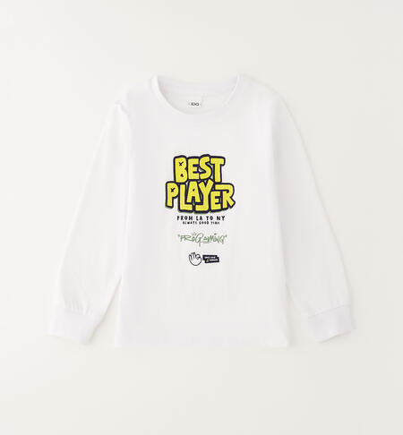 Maglia girocollo bambino BIANCO