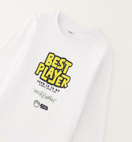 Maglia girocollo bambino BIANCO-0113
