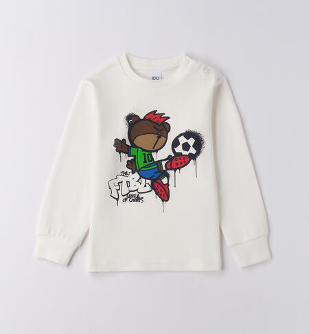 Maglia girocollo bambino PANNA