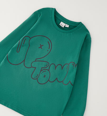 Maglia girocollo bambino VERDE-4734