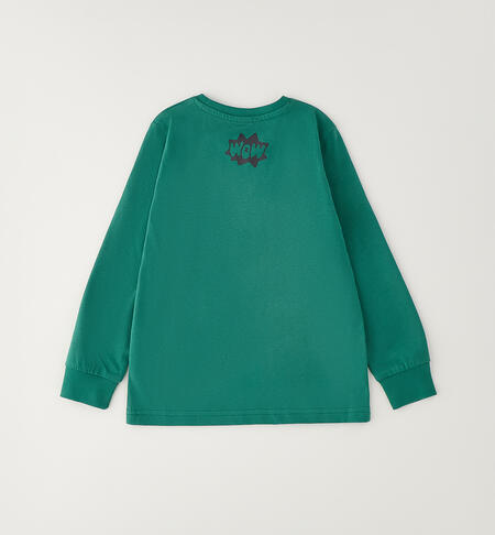Maglia girocollo bambino VERDE-4734